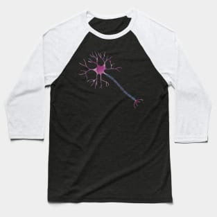 Watercolor Purple Neuron Baseball T-Shirt